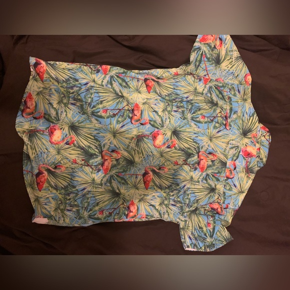 Fried Denim NYC Hawaiian shirt with flamingo print - Picture 2 of 8